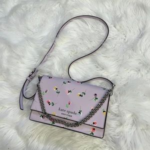 Kate Spade New York Cameron Floral Ditsy Convertible Crossbody purple